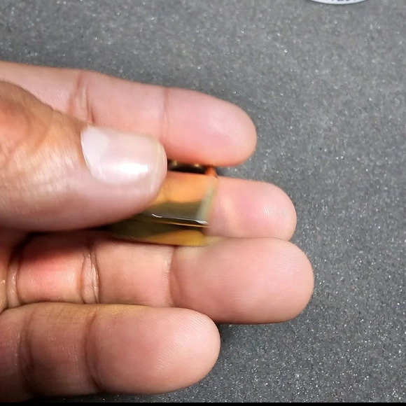 Futura Quartz Clock Watch Pendant Gold Tone Working Diamond Accent - Picture 8 of 8